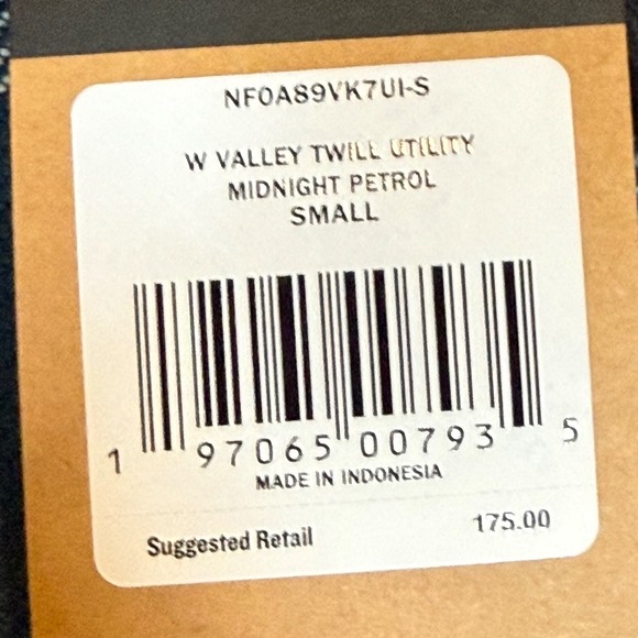 The North Face W Valley Twill Utility Plaid Long Sleeve Shirt Jacket Midnight  S - Picture 2 of 9